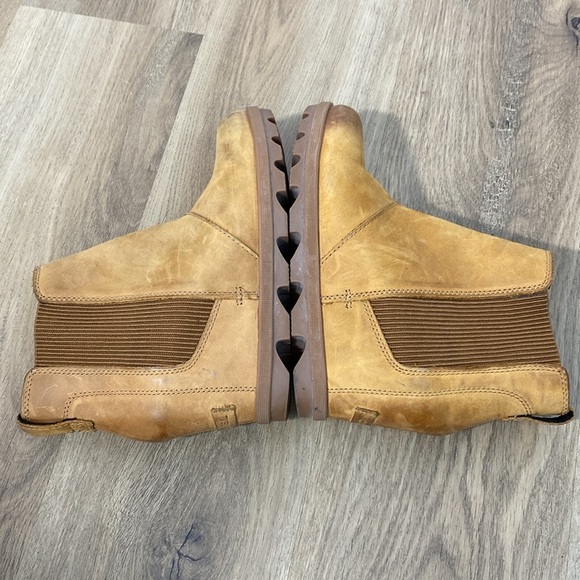 Sorel Joan of Arctic Leather Ankle Boots Wedge size 8 - Picture 9 of 16